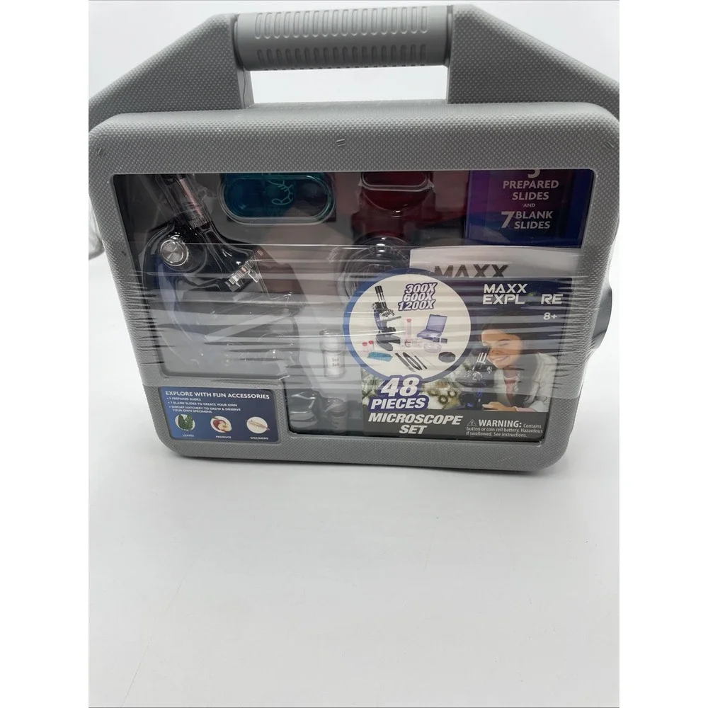 Max Explore 48 Piece Microscope Set BRAND NEW!! Sealed In Original‎ Packaging